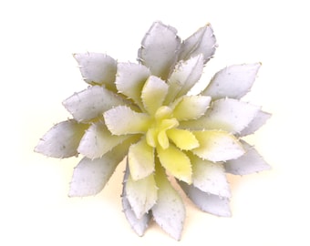 Faux Succulent in Frosted Lavender Green  - Artificial Succulents- Small Echeveria