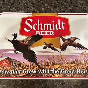 Schmidt Beer Wildlife Series Reimagined Pheaseant 12" x 18" .080 Alum Sign