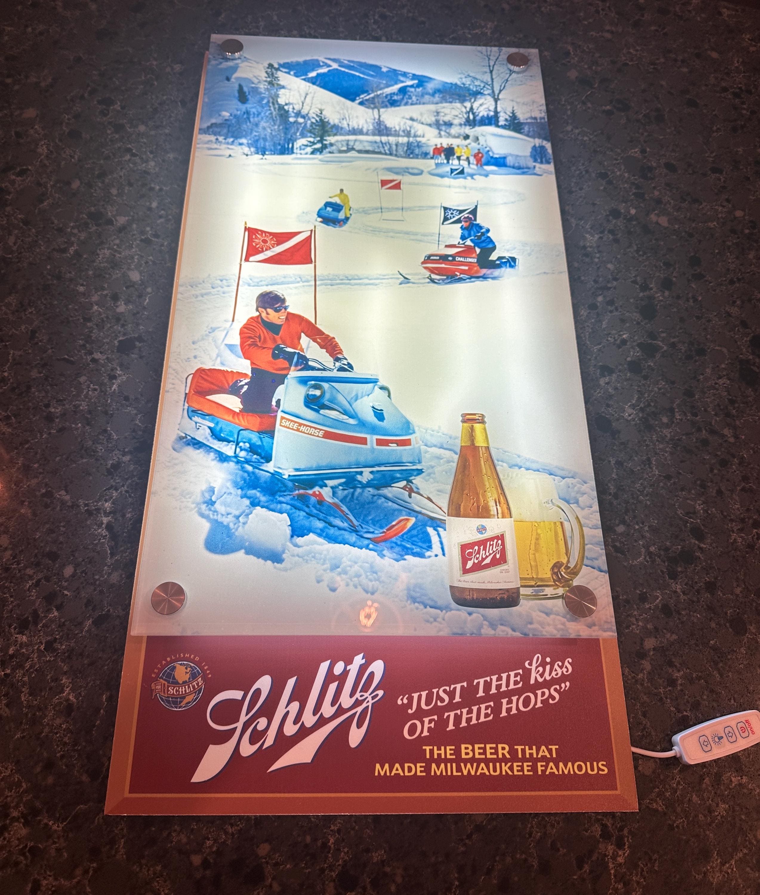 Vintage Schlitz Sign - Etsy