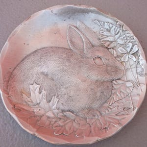 Wendell August Forge Handmade Metal 3.5 Inch Spring Easter Bunny small dish