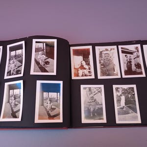 Vintage photo album with photos 1932
