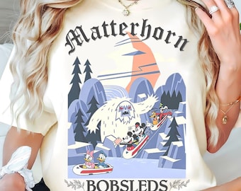 Matterhorn Bobsleds Shirt, Disneyland Attraction Tee, Mickey Yeti Space Sweatshirt, Retro Disneyland Family Shirt, Disneyland Trip Vacation