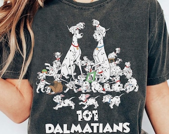 Disney 101 Dalmatians Big Family Shirt, Pongo Perdita Puppies Sweatshirt, Disney Family Trip Vacation Gift Shirts, Classic Movie Squad Tee