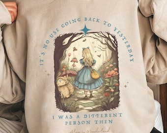 Disney Alice In Wonderland T-shirt, I Was A Different Person Then Shirts, Birthday Gift Tee, Disneyworld Shirt, Disneyland Family Trip Shirt