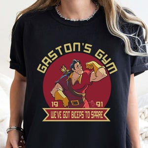 Disney-Bösewichte Gaston Gym Wir sind Bizeps zu ersparen T-Shirt, Die Schöne und das Biest Shirts, Disneyland Familienausflug Shirt, Geburtstagsgeschenk T-Shirt