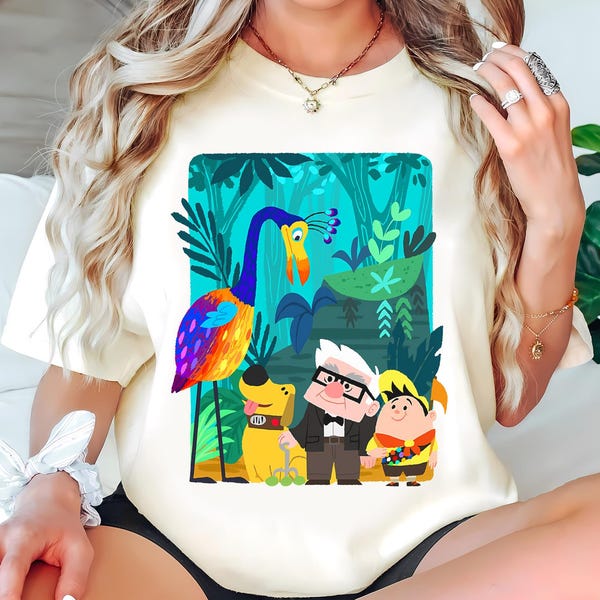 Disney Pixar Up T-shirt, Carl Russell Dug Kevin Paradise Falls Shirts, Birthday Gift Tee, Disneyworld Shirt, Disneyland Family Trip Shirt