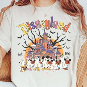 Retro Mickey And Friends Ghost Disneyland 1955 Halloween Shirt, Mickey Not So Scary Shirt, Spooky Season Shirt, Halloween Party Gift Shirt