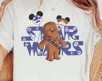 Disney Star Wars Chewbacca Retro T-shirt, Star Wars Characters Shirts, Disneyworld Shirt, Disneyland Family Trip Shirt, Birthday Gift Tee