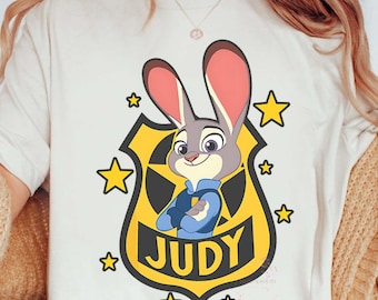 Retro Disney Judy Zootopia T-shirt, Judy Police Shirts, Animal Kingdom Shirt, Disneyworld Shirt, Disneyland Family Trip Shirt, Birthday Gift