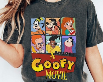 T-shirt Disney A Goofy Movie Characters, Max Roxanne Powerline-shirts, T-shirt verjaardagscadeau, shirt Disneyworld, shirt Disneyland familie-uitje
