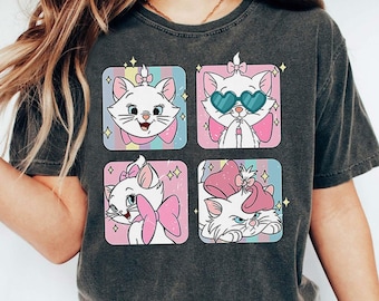 Disney The Aristocats Retro T-shirt, Marie Cat Disney Cat Lover Shirts, Birthday Gift Tee, Disneyworld Shirt, Disneyland Family Trip Shirt