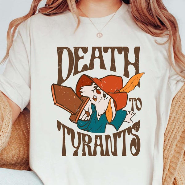 Retro Disney Robin Hood T-shirt, Skippy Rabbit Death To Tyrants Shirts, Birthday Gift Tee, Disneyworld Shirt, Disneyland Family Trip Shirt