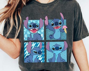 Disney Lilo And Stitch T-shirt, Stitch Emotions Comfort Colors Shirts, Birthday Gift Tee, Disneyworld Shirt, Disneyland Family Trip Shirt