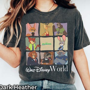 Disney Zootopia Characters Wdw T-shirt, Judy Hopps Nick Wilde Group Shirts, Disneyworld Shirt, Disneyland Family Trip Shirt, Birthday Gift