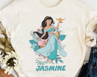 Aladdin Vintage Group Jasmine, Genie, Abu Custom T-shirts for Men
