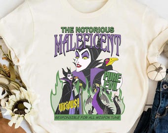 Disney Villains Maleficent The Notorious T-shirt, Sleeping Beauty Shirts, Disneyworld Shirt, Disneyland Family Trip Shirt, Birthday Gift Tee