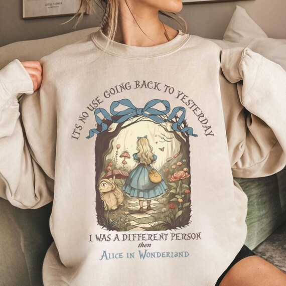 Disney Alice In Wonderland T-shirt, I Was A Different Person Then Shirts, Birthday Gift Tee, Disneyworld Shirt, Disneyland Family Trip Shirt