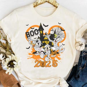 Spooky Mickey And Friends Boo Halloween Shirt, Halloween Pumpkin Shirt, Spooky Season Shirt, Disney Family Tee, Halloween Party Gift Shirt