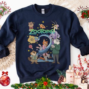 Zootopia 2 Filmen Squad T-shirt, Nick Wilde Judy Hopps T-shirt, Disney familjesemester presenttröja, Disneyland Animal Kingdom T-shirt bild 2