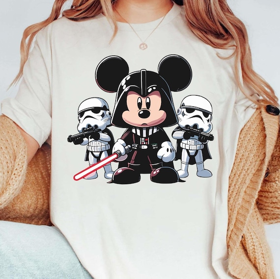 Disney Star Wars Mickey T-shirt, Mickey Darth Vader Lightsaber