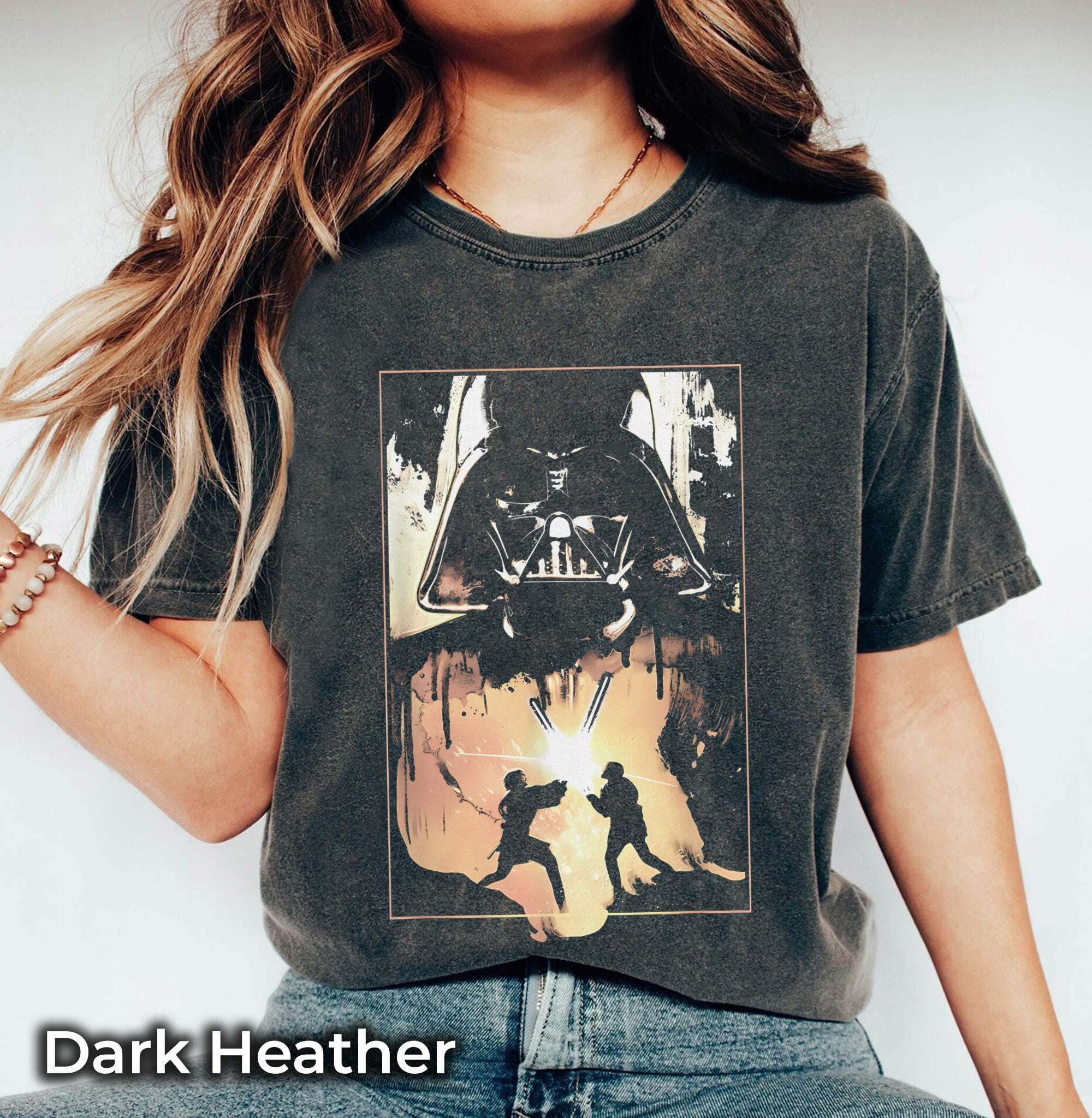 Disney Star Wars T-shirt, Darth Vader Anakin And Obi-Wan Battle Shirts, Birthday Gift Tee, Disneyworld Shirt, Disneyland Family Trip Shirt