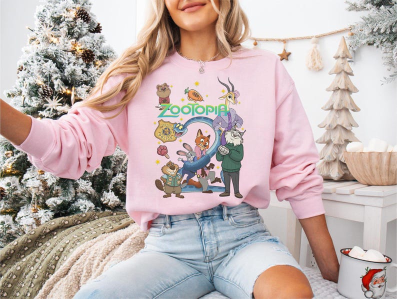 Zootopia 2 Filmen Squad T-shirt, Nick Wilde Judy Hopps T-shirt, Disney familjesemester presenttröja, Disneyland Animal Kingdom T-shirt bild 7