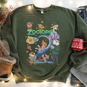 Zootopia 2 Filmen Squad T-shirt, Nick Wilde Judy Hopps T-shirt, Disney familjesemester presenttröja, Disneyland Animal Kingdom T-shirt bild 4