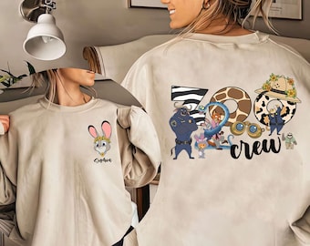Camiseta personalizada de Zootopia de Disney, sudadera con modo safari, camiseta de la jungla de Nick Wilde y Judy Hopps, camiseta personalizada con nombre para viaje al Reino Animal
