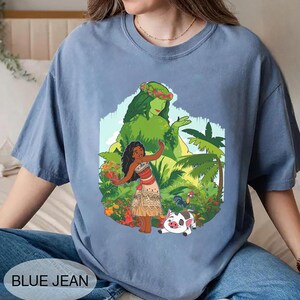 Camiseta de Moana y Te Fiti, Camiseta de Pua Heihei, Camiseta de vacaciones tropicales de Disney, Camiseta de viaje a Disneyland, Top de isla polinesia, Conjunto para Magic Kingdom imagen 5
