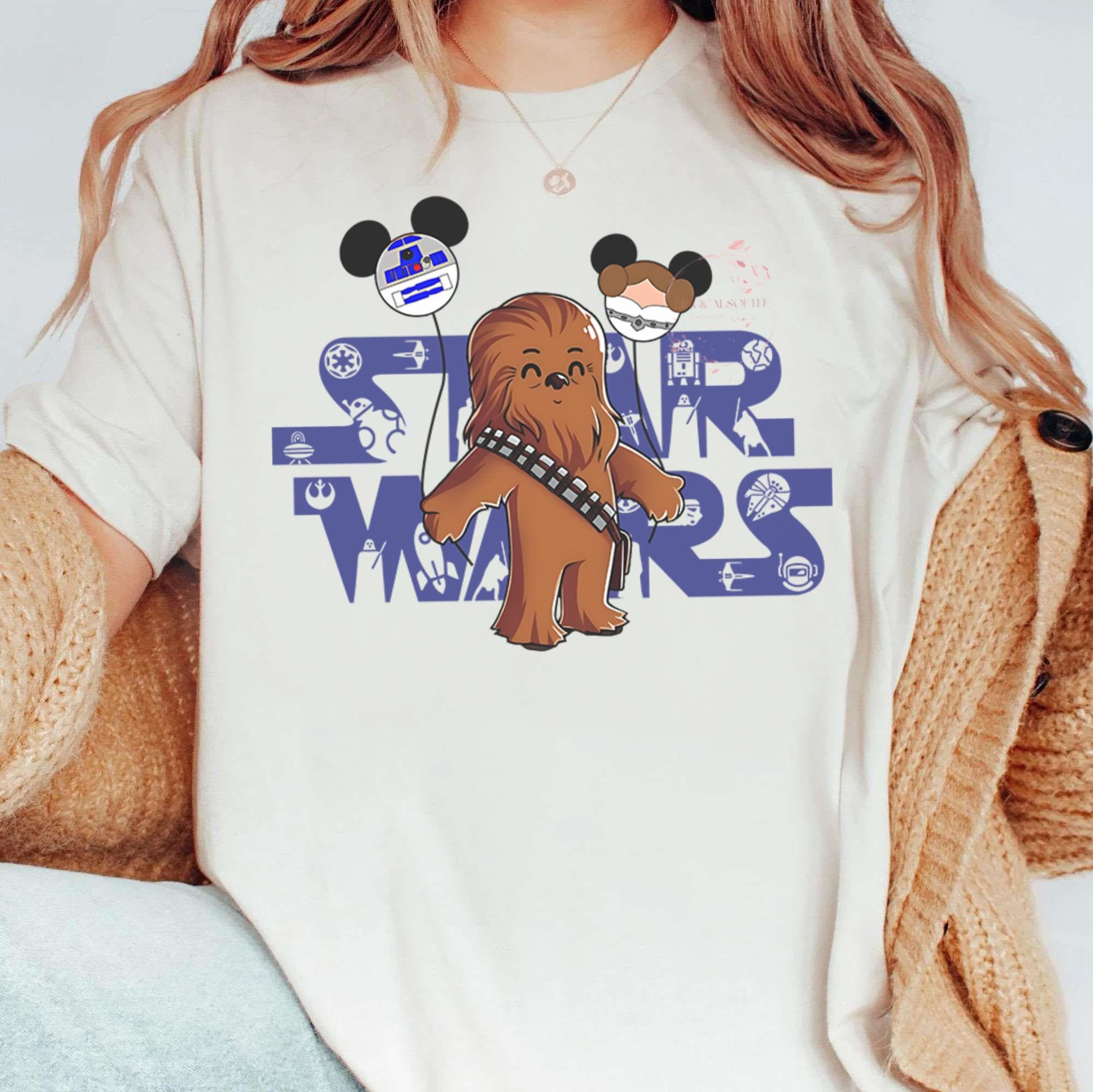 Men's Star Wars Chewbacca And Han Solo Aim Graphic Tee Athletic Heather