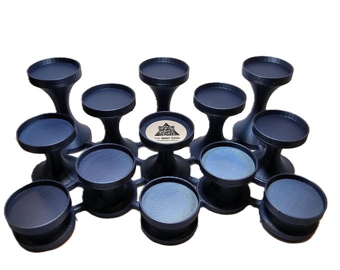 Custom 3D Printed Tiered Display Stand for Warhammer (32mm Bases) | Modular Miniature Riser | 15-Figure Capacity | Space Marines, AoS, 40K