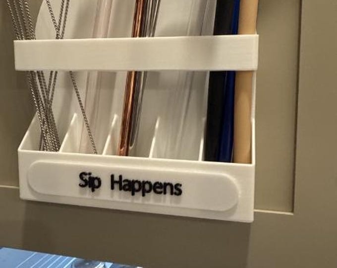 Cabinet Mounted Straw Holder