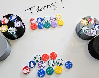 3D Printed Custom MTG Token Set, Durable, Themed Magic: The Gathering Game Pieces