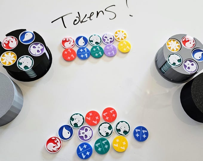 3D Printed Custom MTG Token Set, Durable, Themed Magic: The Gathering Game Pieces