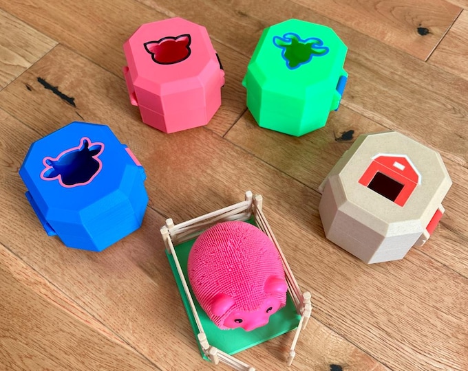 Squishy cases - barn animals  (no squishy included)