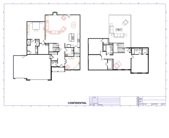 Residential Drafting - PDF to CAD, Floor Plans, Yard Layouts, basement plans, Permit Drawings