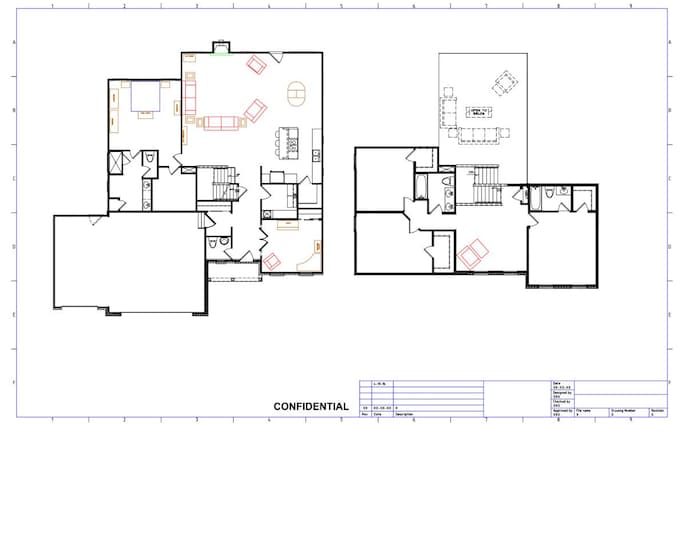Residential Drafting - PDF to CAD, Floor Plans, Yard Layouts, basement plans, Permit Drawings