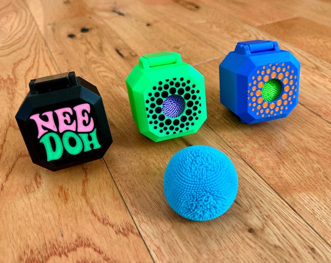 Squishy case - either teenie fuzz ball 3-pack or single (no squishy included)
