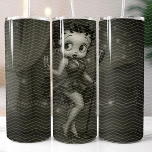 Seamless Betty Boop Tumbler Wrap, 20oz Skinny Easter Tumbler PNG Sublimation Design, 1920  Glamourous Vintage Digital Download