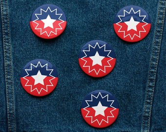 Juneteenth Pin Buttons