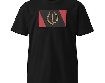 Men&#39;s Black American Heritage Flag premium t-shirt