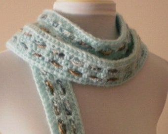 Women's Scarf Spring Scarf Summer Scarf Woven Scarf Multi-Colored Scarf Crocheted Scarf