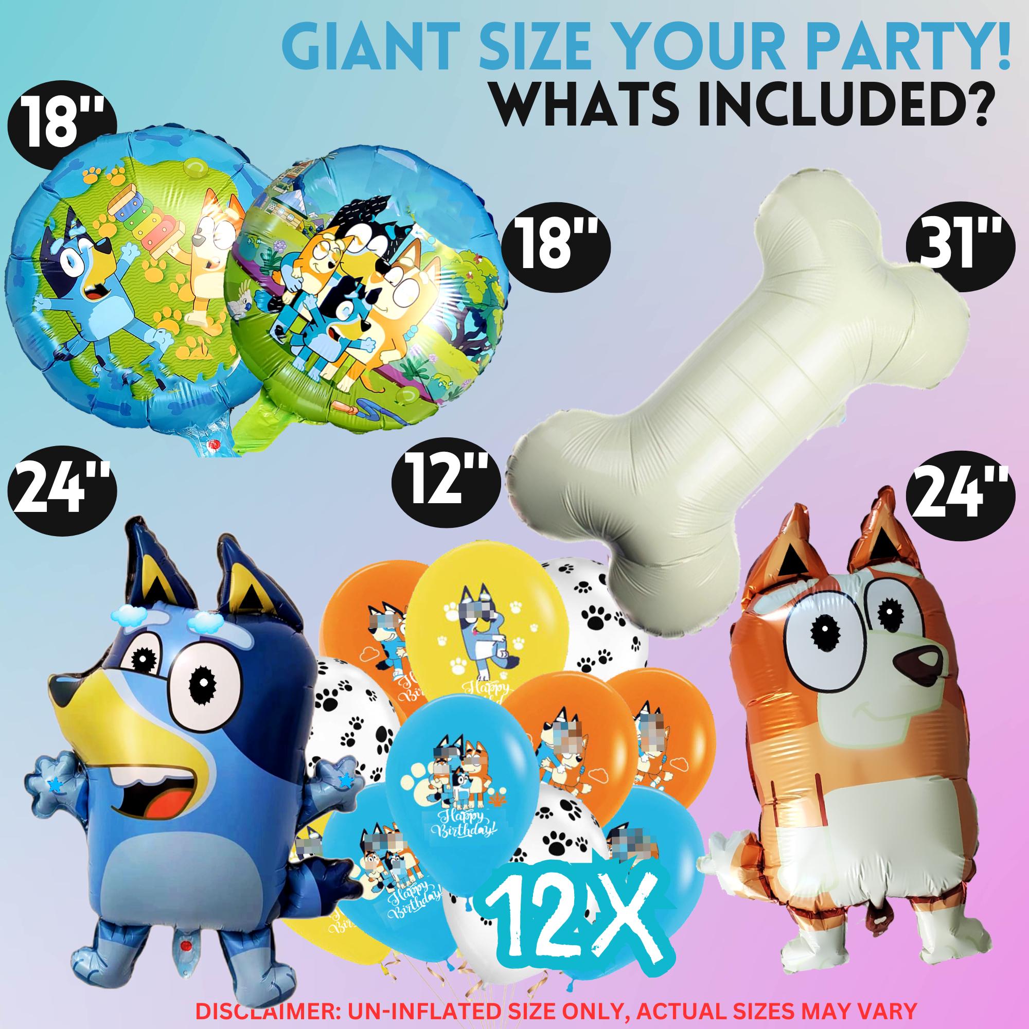 18pc Blue Dog latex Bouquet