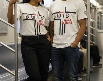 Christian Inspirational Designed Graphic Tee, GWIB God Word Is Bond