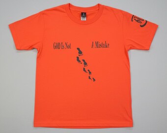 Walk with God Kids Shirt: Footprints Design, GWIB