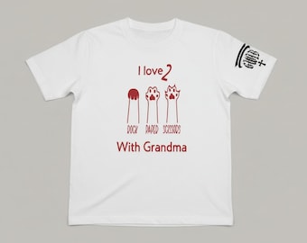 Fun Rock Paper Scissors Grandma Shirt - Kids T-Shirt