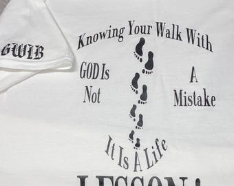 God Footprints T-Shirt: Knowing Your Walk With God - GWIB Design