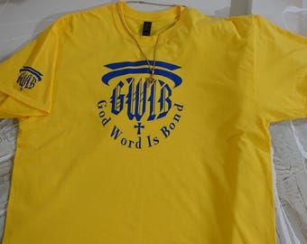 Christian Inspired Graphic Tee.God Word Is Bond