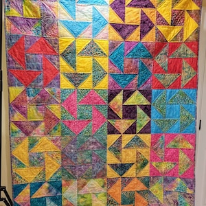 Rotation Quilt PDF Pattern by Dizzy Quilter, Fat Quarter Friendly ...
