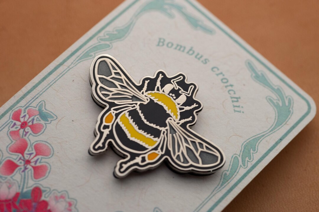 Bombus Crotchii Bumblebee Hard Enamel Lapel Pin - Etsy